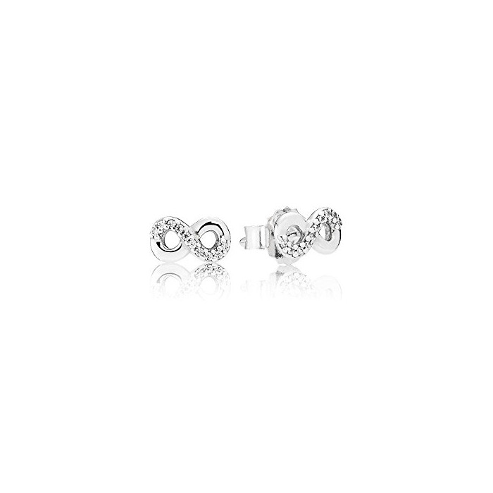 Product Pandora Pendientes de botón Mujer plata