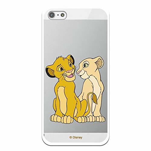 Electronic LA CASA DE LAS CARCASAS Funda Oficial Disney Simba y Nala Transparente