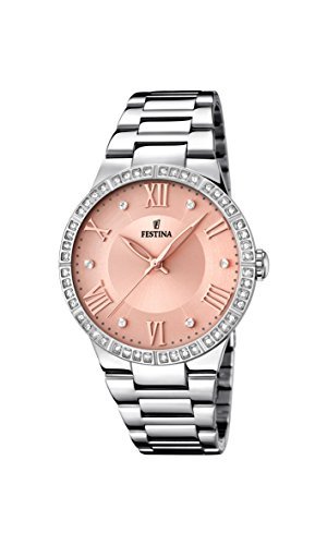 Fashion Festina Reloj Analógico para Mujer de Cuarzo con Correa en Acero Inoxidable