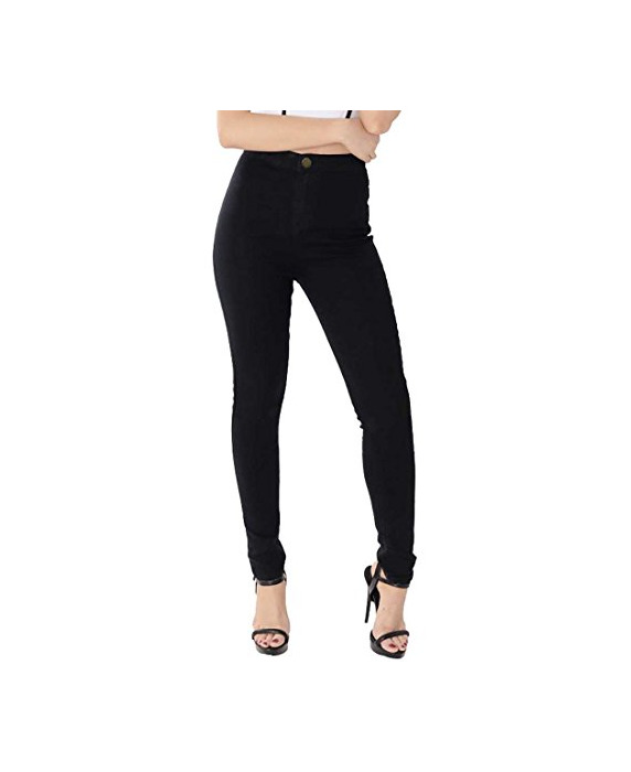 Moda Vaqueros Mujer Tejanos Push Up Cintura Alta Pantalones Pitillos Elasticos Jean de