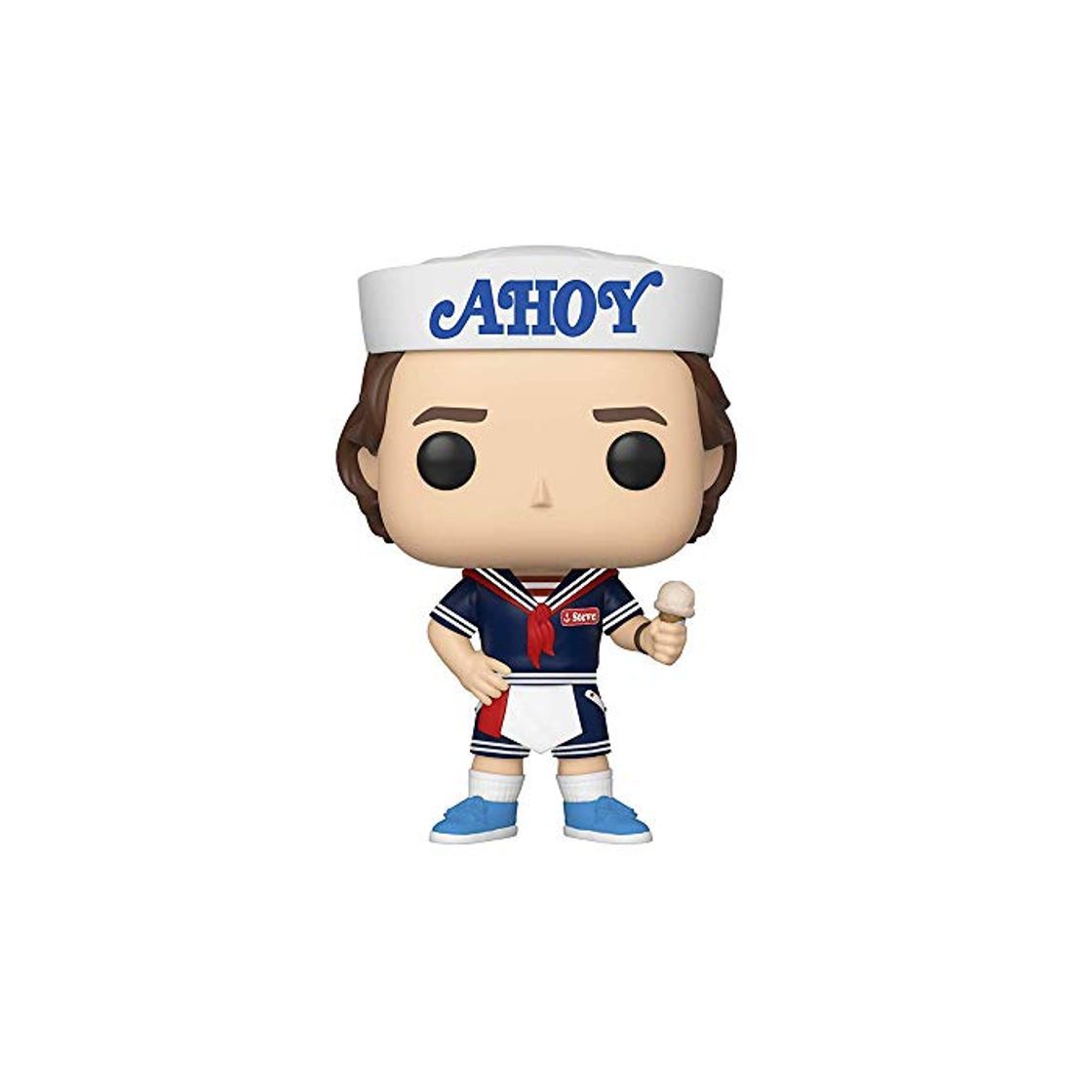 Game Funko- Pop Vinilo: Stranger Things: Steve w/Hat and Ice Cream Figura Coleccionable,