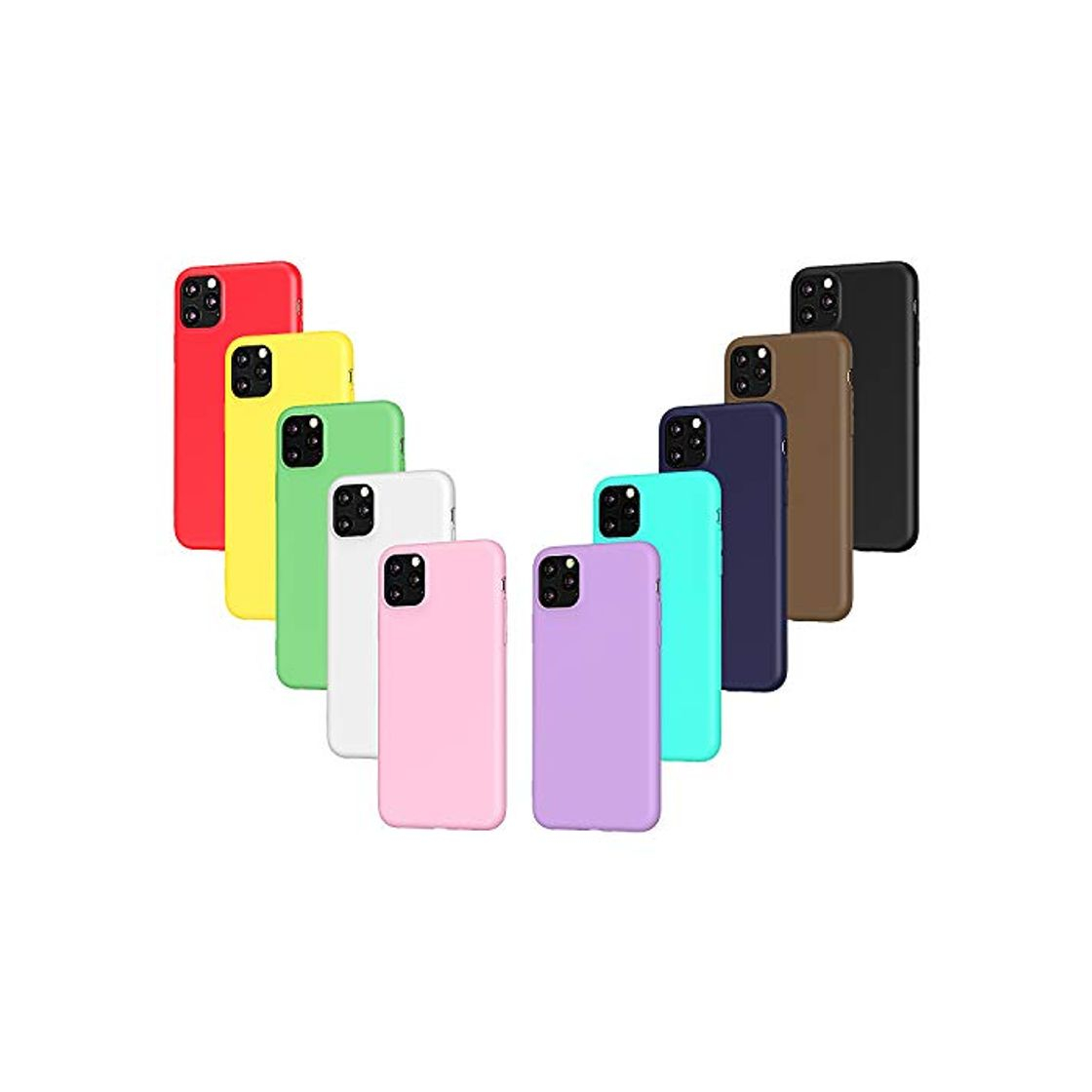 Social VGUARD 10 x Funda para iPhone 11 Pro 5.8 Pulgadas, Ultra Fina