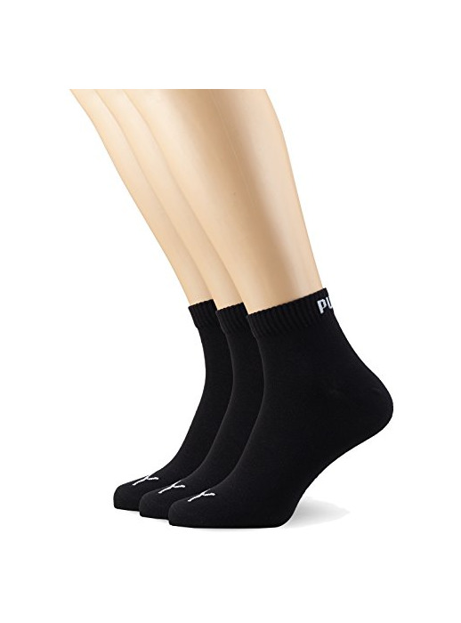 Social Puma Quarter Plain, Calcetín Unisex Adulto, Negro