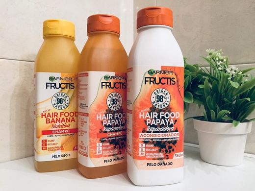 L'Oréal Garnier Fructis Champú Papaya Reparadora 380 g