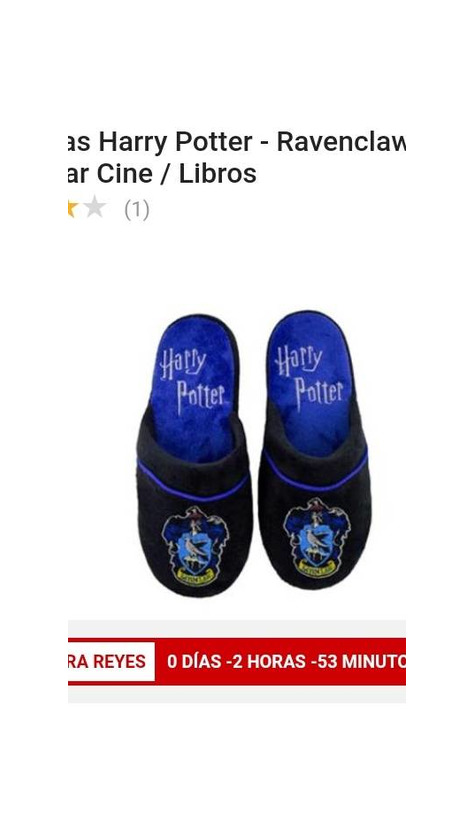 Product Zapatillas Harry Potter casa Ravenclaw