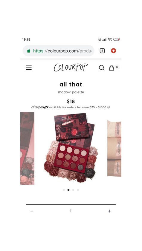 Product Paleta de ojos de Colourpop