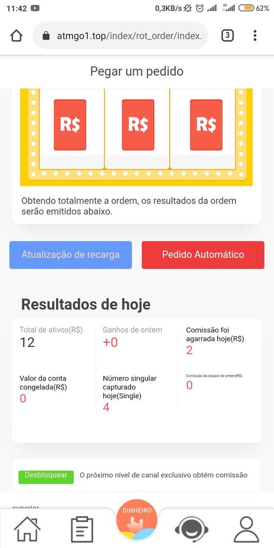 R$10 pelo link, R$2 por dia, R$100 o saque mín. Confiável.