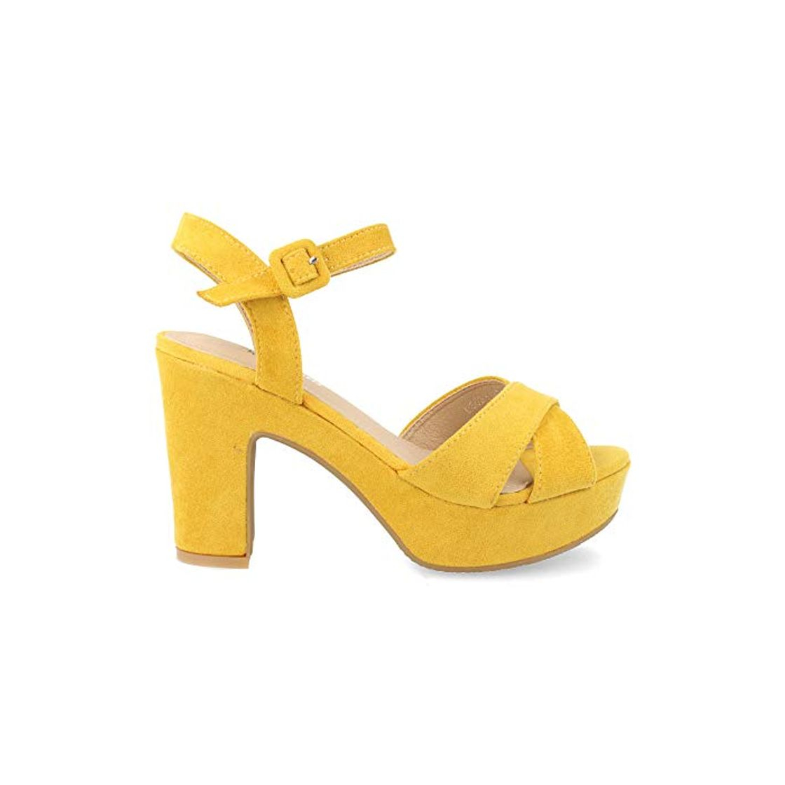 Productos Sandalias Mujer Plataforma forrradas Peep Toe Correa Trasera Primavera Verano 2019