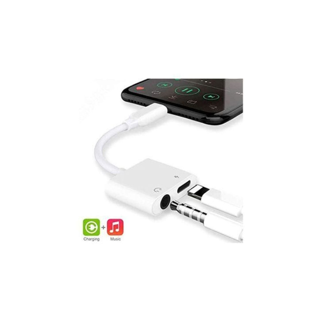 Producto Adaptador para iPhone 8 Adaptador Jack de 3,5 mm Conector de Auriculares