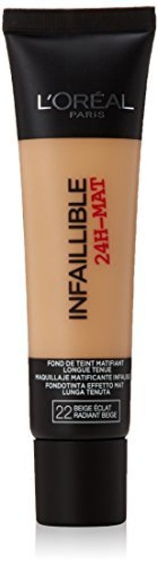 Belleza L'Oreal Paris Base de Maquillaje Infalible Mate 24 h Tono 022