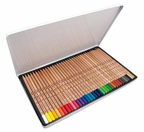 Social Caja metálica 36 lápices de colores con mina grande Ø3