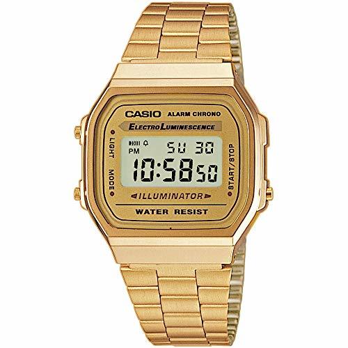 Moda Casio Collection A168WG-9EF, Reloj Unisex, Oro: Casio: Amazon ...