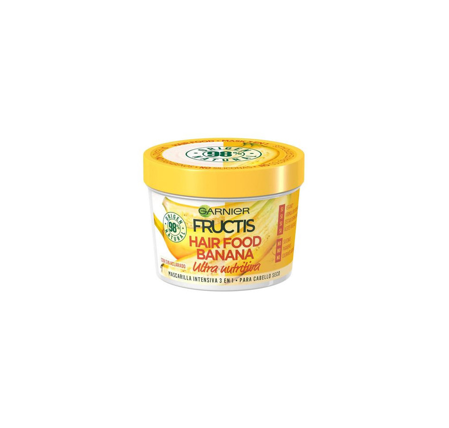 Beauty Garnier Fructis Hair Food Banana Mascarilla 3 en 1 - 3 Recipientes