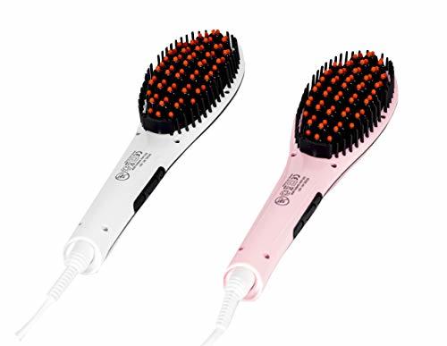 Belleza CEPILLO ALISADOR DE PELO ELECTRICO PLANCHA LCD PEINE ALISADO TURMALINA 30W COLOR