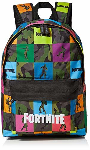 Moda FORTNITE Mochila Tipo Americano con Bolsillo, Unisex Adultos, Multicolor