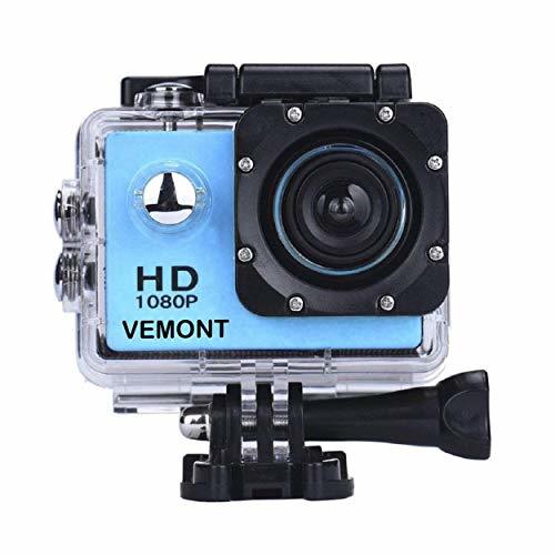Social YMHX Vemont Cámara Deportiva 1080P HD Impermeable 30M Pantalla de 2.0 Lente