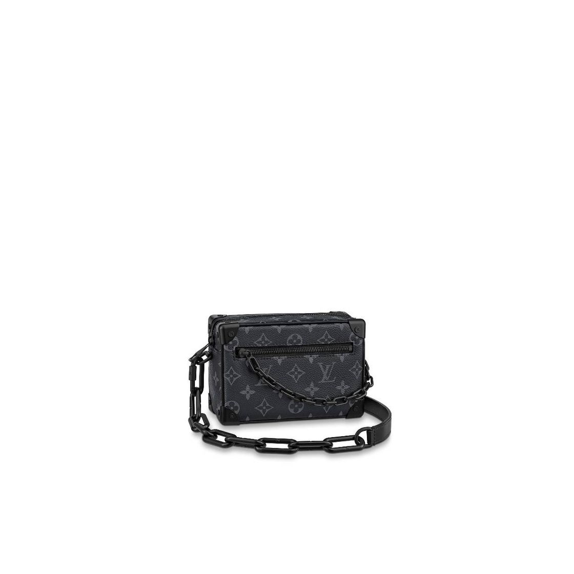 Moda Mini Soft Trunk Taurillon Monogram in Black