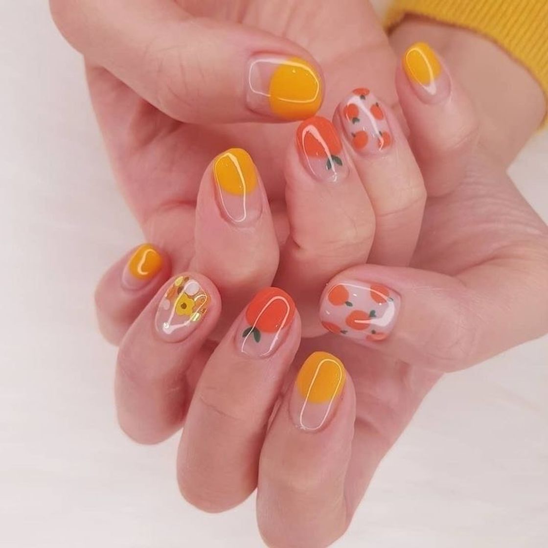 Moda Unhas laranja 🍊 Fruity nails 