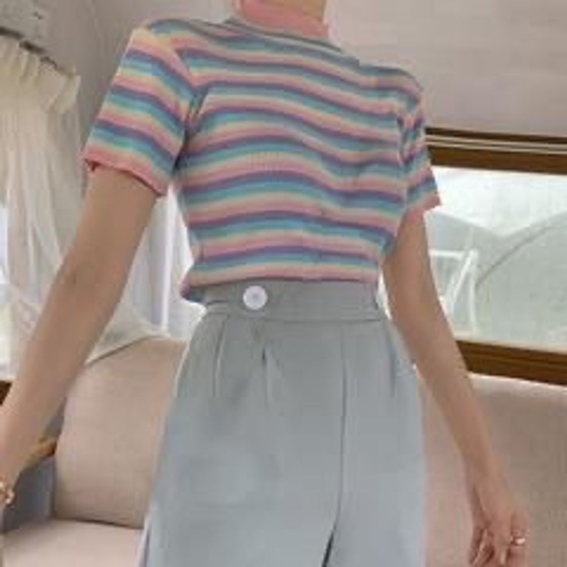 Fashion Colorful pastel shirt 