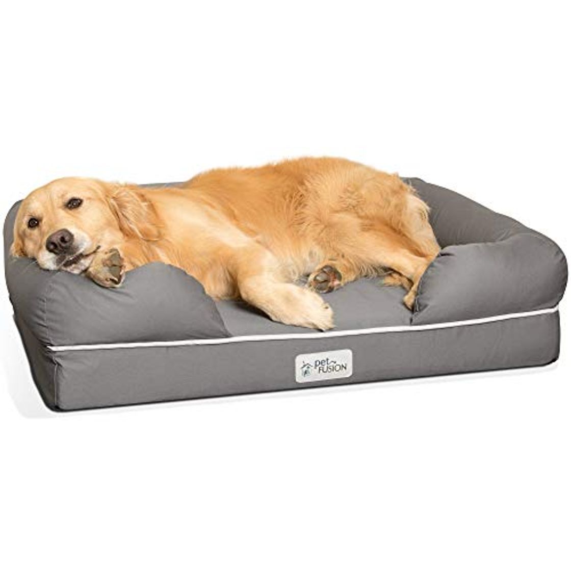 Product Cama de espuma viscoelástica para perros medianos y grandes, Gris