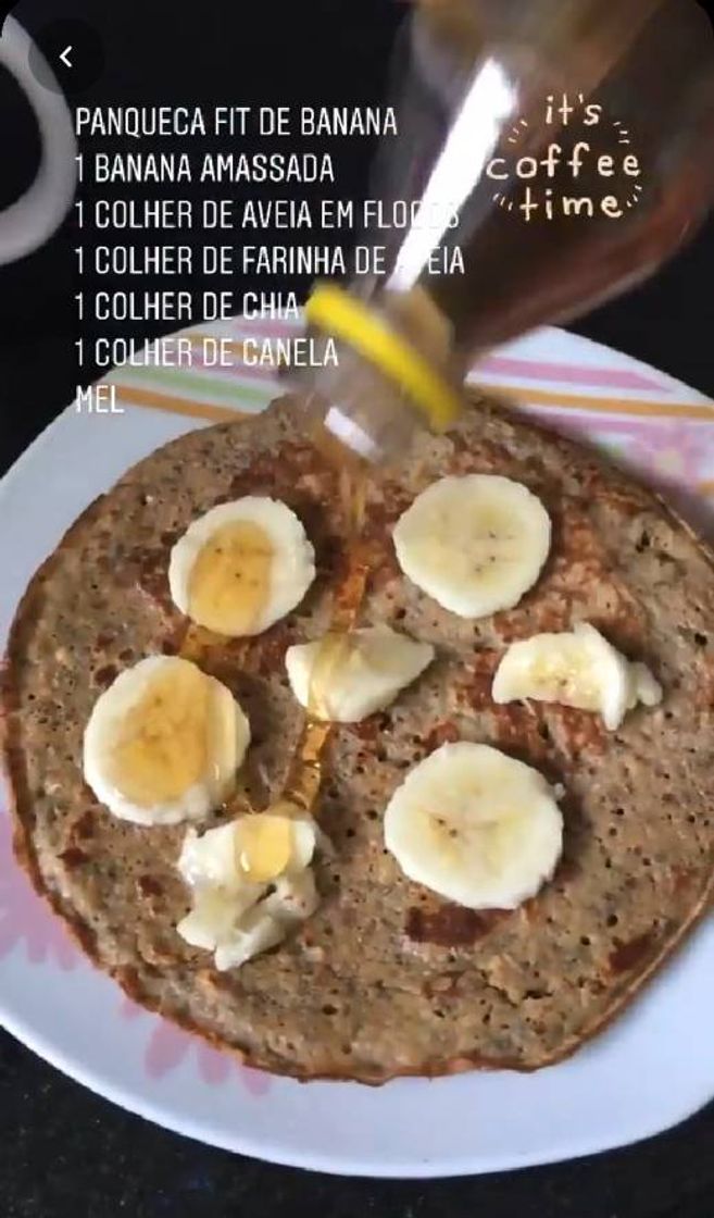 Moda Receita fit de panqueca com banana ✨