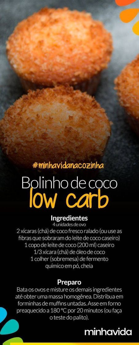 Moda Receita fit de ~ 𝐵𝑜𝑙𝑖𝑛ℎ𝑜 𝑑𝑒 𝑐𝑜𝑐𝑜 ~😋🥥