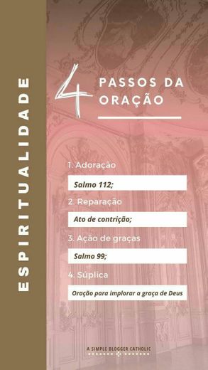 4 passo para a oração