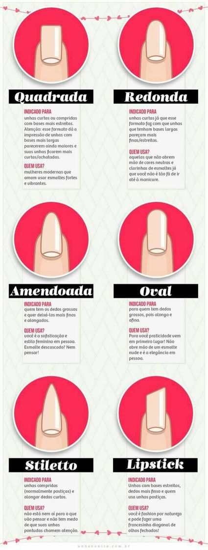 Moda Dicas de unhas