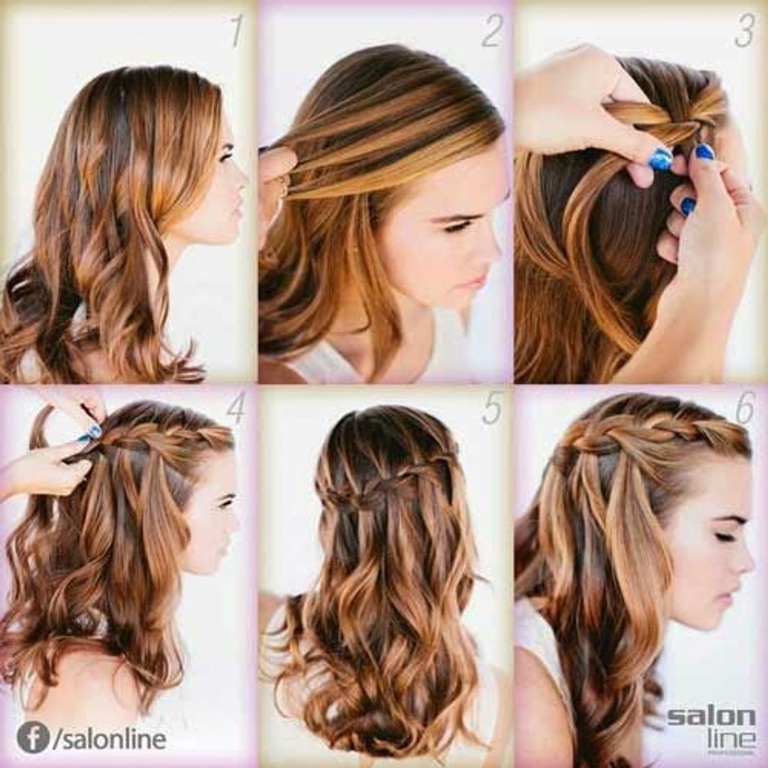 Moda Penteado simples com trança 