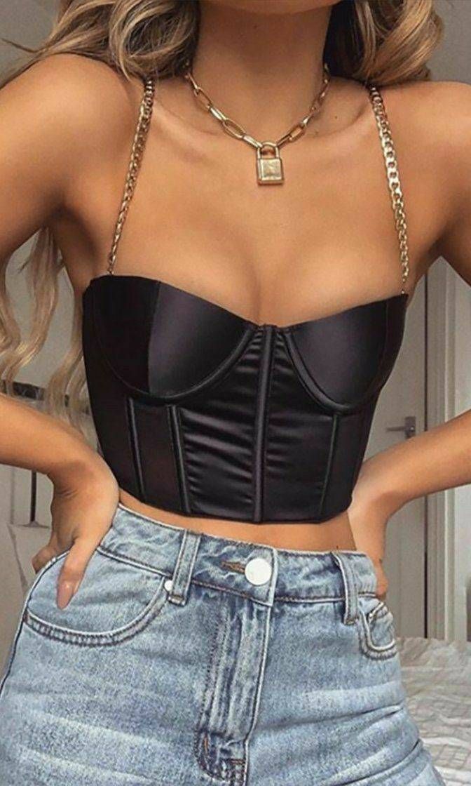 Fashion cropped black