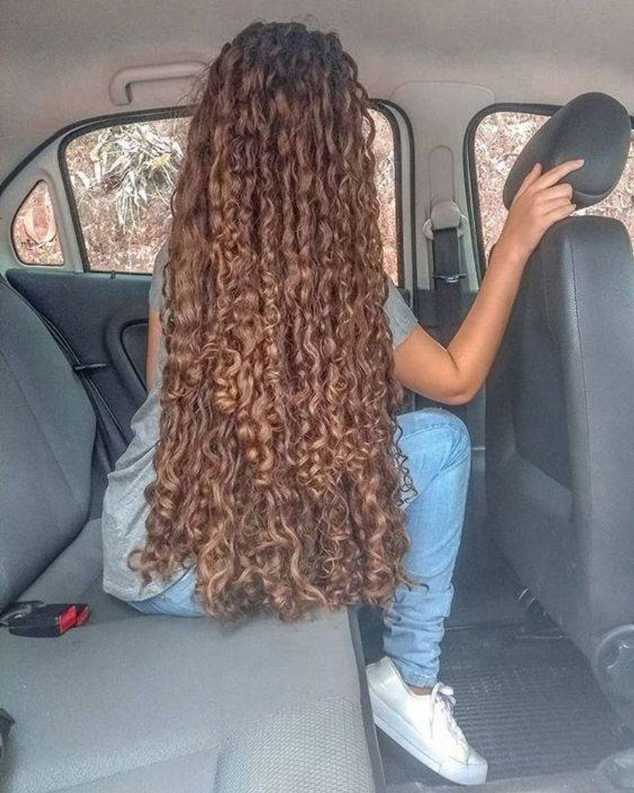 Social Cabelo cacheado longo