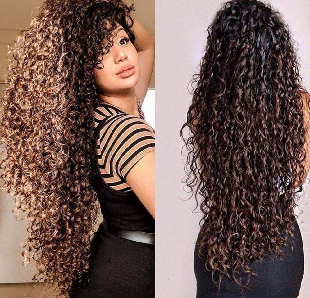 Social Cabelo cacheado longo