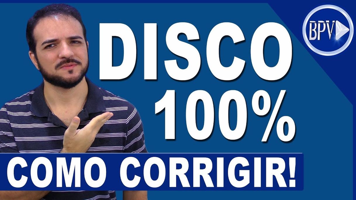 Moda Como CORRIGIR o Problema de DISCO 100% - YouTube