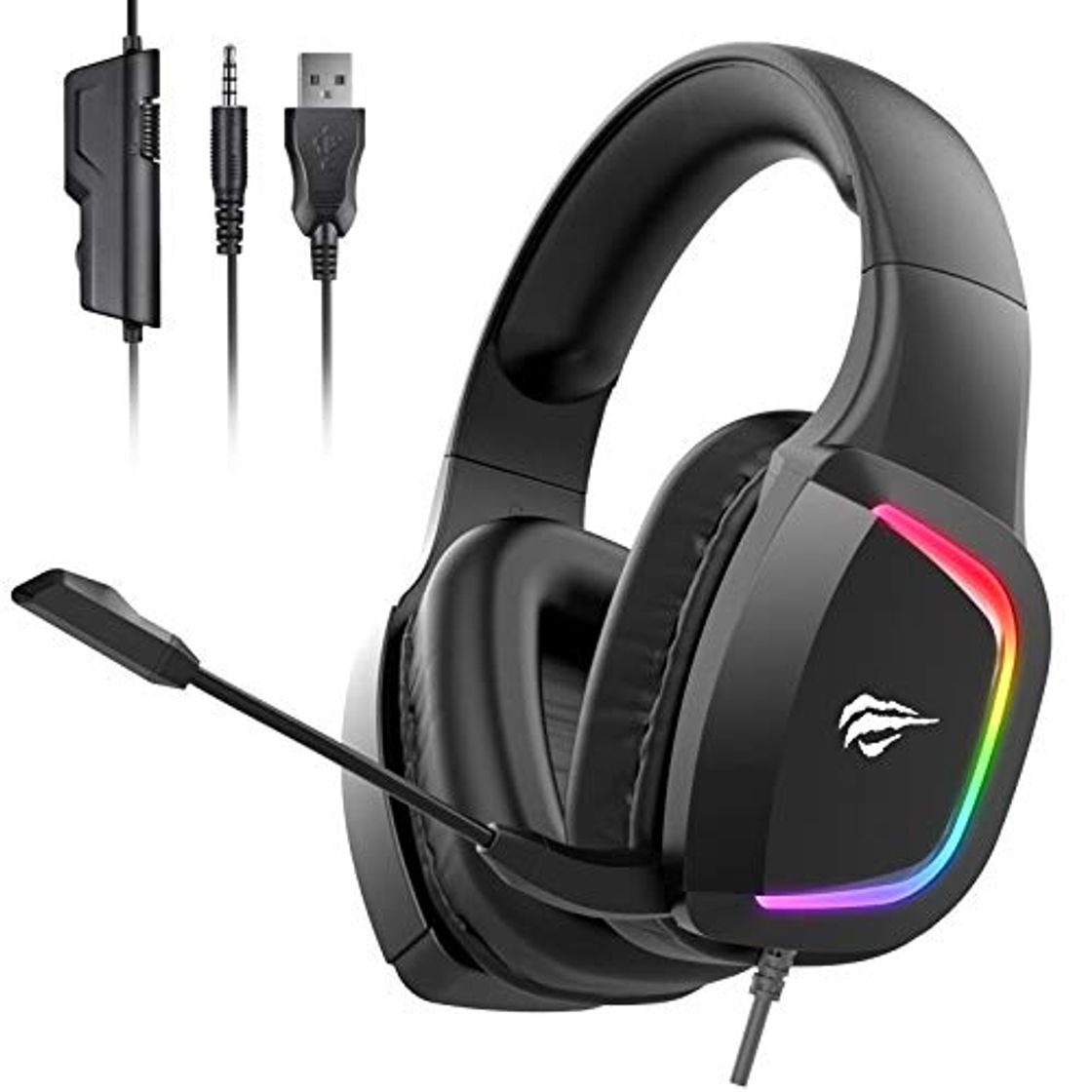 Producto havit Auriculares Gaming PS4 Cascos Gaming con micrófono con reducción de Ruido