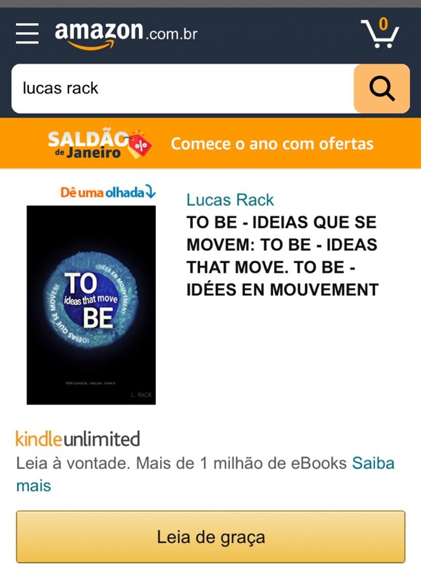 Producto Livro To Be