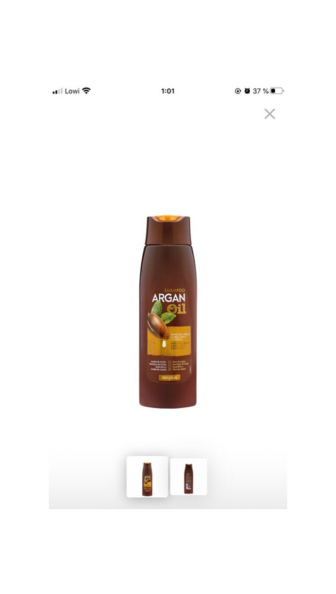 Producto Champú de Argan Oil Deliplus para cabellos secos y dañados