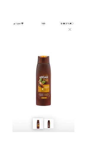 Champú de Argan Oil Deliplus para cabellos secos y dañados