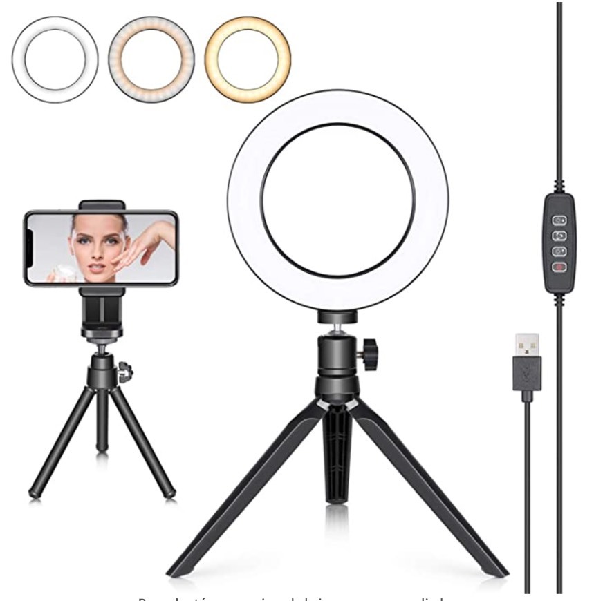 Moda Ring Light 16cm with Tripod and Stand Mobile