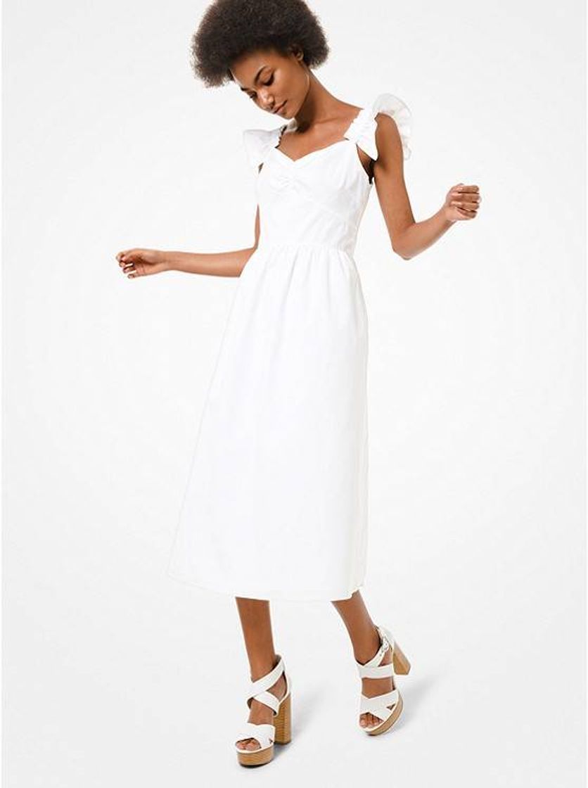 Cotton Poplin Ruffle