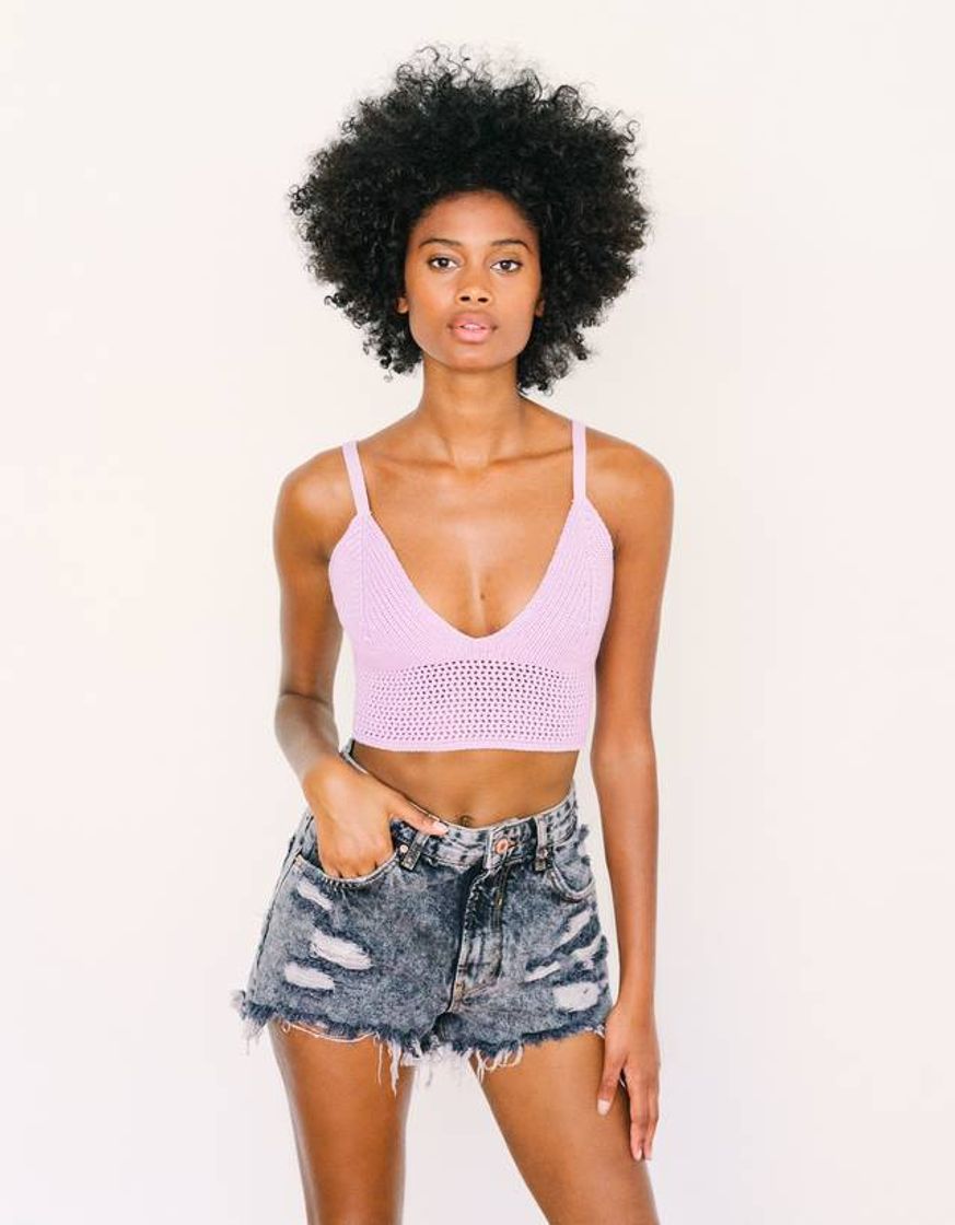 Top crochet de alças

