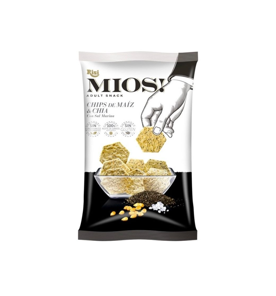 Producto RISI Mios! chips de maíz y chia con sal marina Sin Gluten bolsa 150 g