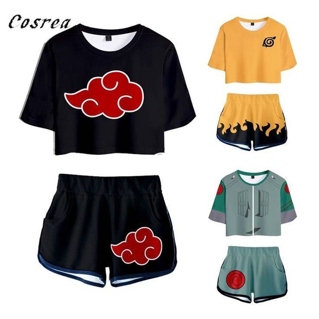 Moda Roupa feminina anime Naruto