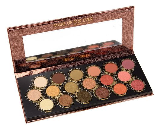 Make Up For Ever Let's Gold Eyeshadow Palette Review & swatches