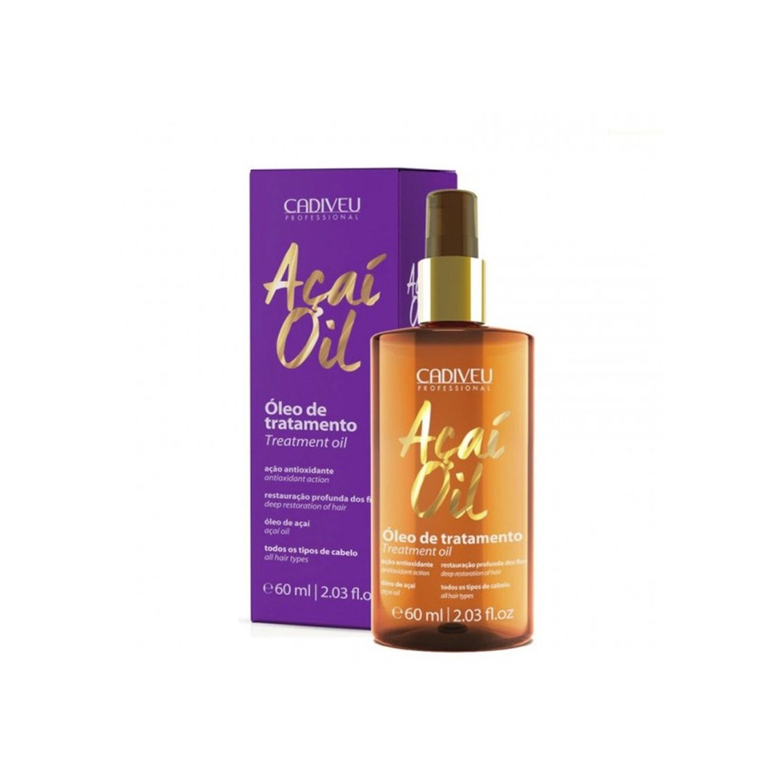 Productos Cadiveu Açai Oil Óleo De Tratamento - 60Ml » Condicionador »