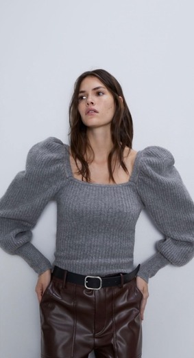 Sweater de malha com Lã 
