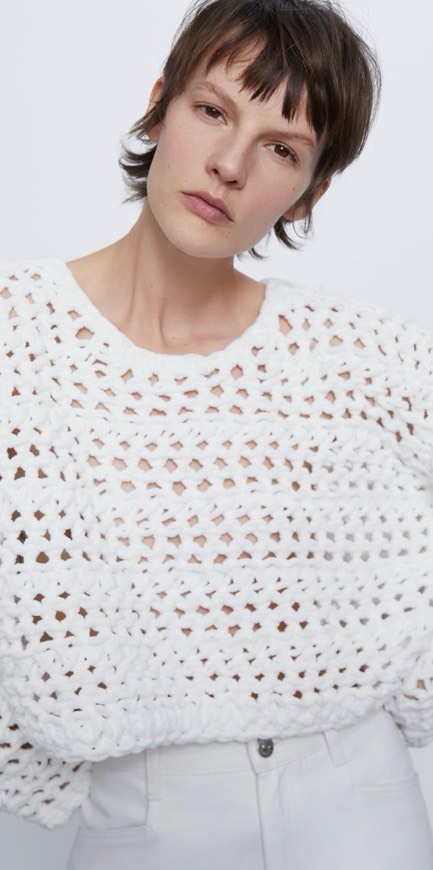 Social Cropped de chenille 