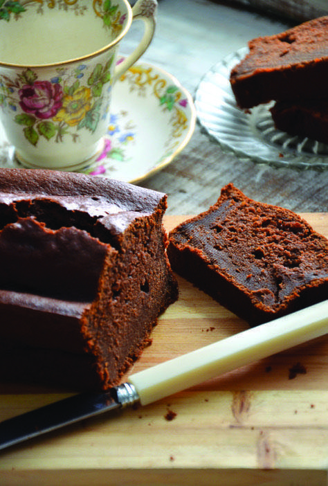Bolo de curgete e cacau