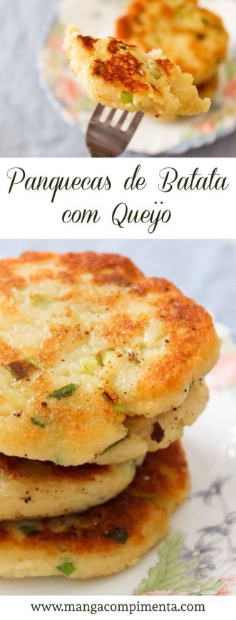 Panquecas de batata e queijo 