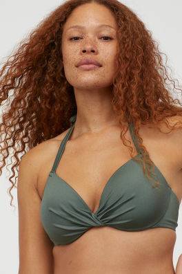 Moda Top bikini almofadado H&M