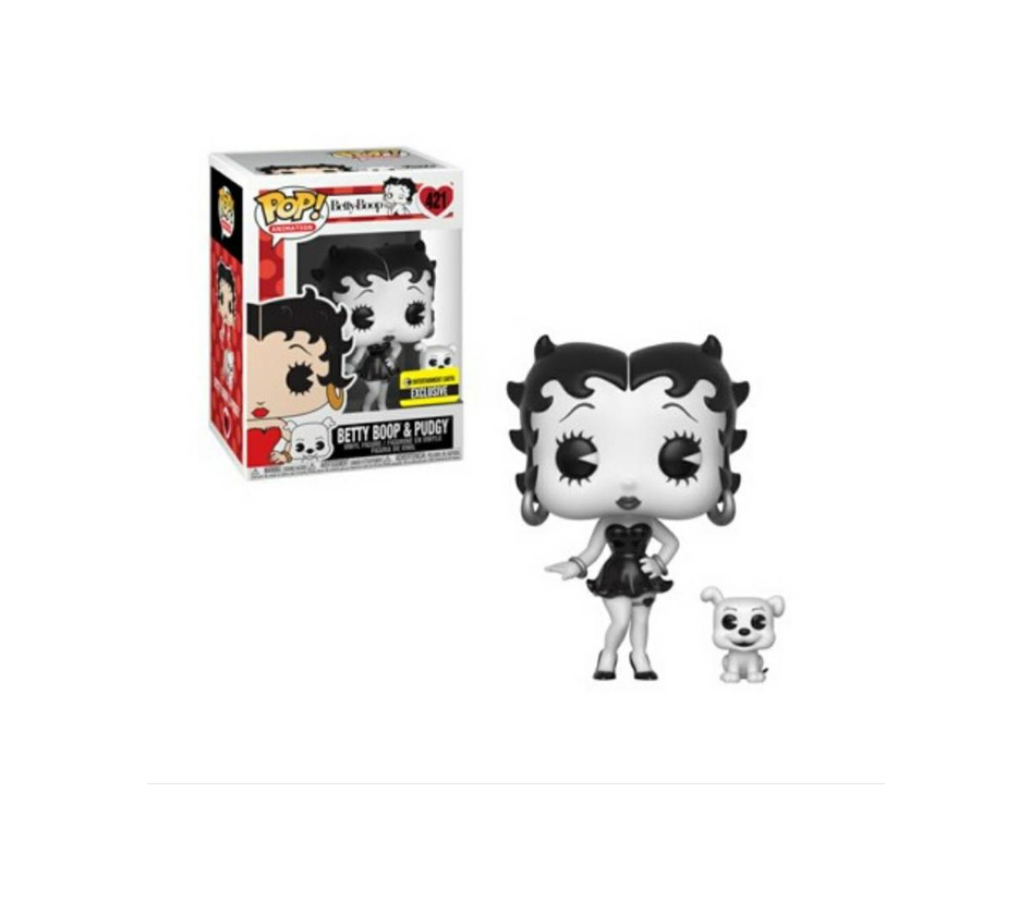 Social Betty Boop & Pudgy Blanco y Negro Funko 